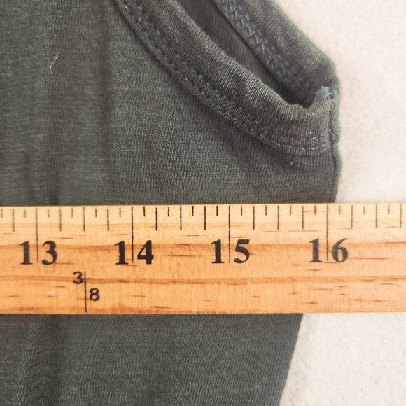 Bohme Dark Green Tank Jumpsuit 100% Cotton Women’s SZ XS Elastic Waist EUC - Picture 14 of 16